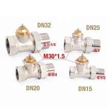 배관 온도 조절 헤드가 없는 황동 스트레이트 라디에이터 밸브 HVAC 시스템 DN15 DN20 컨트롤러, 03 DN25