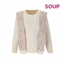 [SOUP] [숲] 숄 호피 니트(SWALK8F)