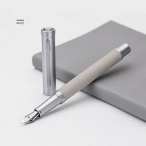 매트 블랙 포레스트 만년필 엑스트라 파인 펜촉 클래식 디자인 변환기 금속 펜 박스 세트 편지지 학교 용품, [01] M 0.4 mm, [02] White