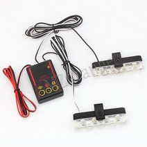 경광등 비상등 교통사고 LED 자동차 트럭 FSO 깜박이 소방관 스트로브 경고 경찰 빛 구급차 비상 성 노출증, 01 wired 2led_10 red white