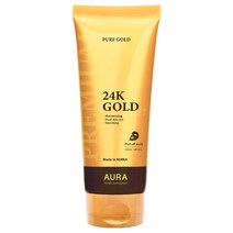아우라 워시오프 바르는 팩 24k 골드 프리미엄 필 오프 마스크, 1개, 1개