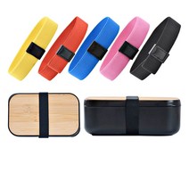 소풍도시락 도시락밴드 직장인 나무 간식통 도시락보자기, 블랙, 1개