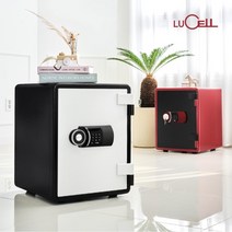 [선일금고] 루셀 YES-031D 인테리어 디지털 내화금고 63kg 서랍 선반 가정용 사무, 금고선택:YES-031D 레드