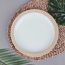 돌산 앤틱 조선백자 전원형줄 접시 7336 VV 멜라민그릇 다용도 접시 업소용그릇, 돌산 앤틱조선백자 전원형줄접시 7336