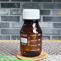 갈색 눈금유리병 250ml 메저링 글라스보틀 (MB250), 블루