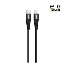 [썬더]USBCtoC타입 고속충전 PD DEX데이터 케이블1.5M, Black
