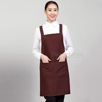 갈색 포그니 기본앞치마(끈)