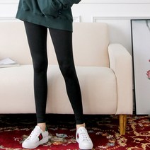 포텐만발 여성 의류 빅사이즈 레깅스 반기모 쫄바지 밴딩 요가 운동 필라테스 가을 겨울 큰 옷 스판