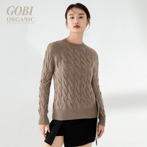 고비 캐시미어 탑 스쿠프 넥 100 캐시미어 캐주얼 리브 여성용 따뜻한 긴팔 풀오버 얇은 섹션