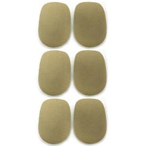 이지풋 뒤꿈치 깔창, 3개, 두께1cm 브라운