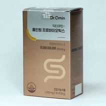 인큐텐 닥터큐민 올인원 프로바이오틱스 2 000mg x 30포(60g)+물병, 닥터큐민 올인원 프로바이오틱스 30포 4팩