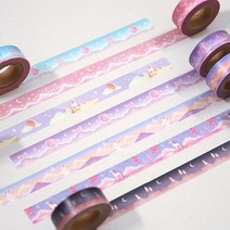MASKING TAPE_MOONLIGHT 01 MOONLIGHTUNICORNVIOLET 디자인문구/데코아이템/다이모/테이프/마스킹테이프, 옵션선택