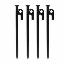 굿캠프 고강도 텐트고정핀 캠핑 단조팩 20cm 블랙 불멍 감성캠핑