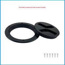 요트 미끄럼 방지 원형 액세스 해치 흰색 검정색 항해 검사 데크 커버 뚜껑 보트 해양, [02] black, [02] black