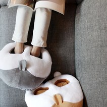 따숩 시바궁둥이 풋워머 USB 전기 발난로 온열 쿠션 발방석 발쿠션 발전기장판 사무실, 그레이