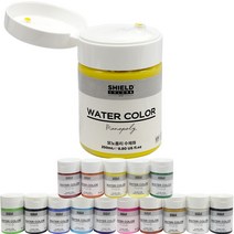 [동화오피스] 쉴드 수채물감 250ml 낱색 색상선택 - 수채화물감 그림물감 대용량물감, 레몬