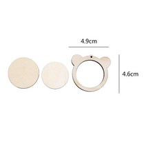 DIY 크로스 스티치 바느질 수제 공예 도구 미니 나무 후프/링 고정 프레임, 12 M