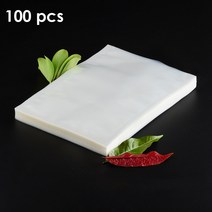 비닐 진공 포장 캠핑 실링기 접착기 실러 씰링 기계에 대 한 100 pcs 가방 환경 과일 야채 고기 식품 저장 가방 멀티 크기, 28cmx35cm
