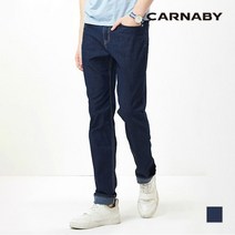 [CARNABY]남성 여름 라이크라 스판 노멀워싱 데님팬츠_AQJ301