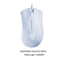 스타크래프트마우스 서든어택 버티컬 손목보호 Original Razer DeathAdder 에센셜 유선 게임용 마우스 마우스 6400DPI 광 센서 노트북 PC 게이머를 206, 머큐리 화이트