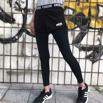 HJK 여성 헬스 조깅 요가 트레이닝 반바지 레깅스 9부