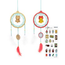 레디코 드림캐쳐 만들기 DIY 키트 크리스마스 드림캐처 재료 크리스마스 벽장식 세트 트리 오너먼트 눈꽃 꾸미기, 트리(사은품증정)