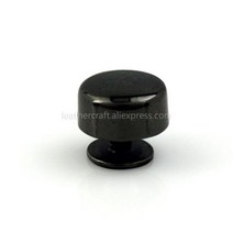 금속 스크류 백 리벳 가죽 스터드 네일 의류 공예 벨트 지갑 가방 장식 하드웨어 10mm 4 피스, Gun Black
