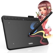 드로잉패드 액정타블렛UGEE Draw Graphic Tablet with Stylus Drawing Digital Pen for Linux Mac Windo, 01 wired black