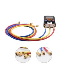 냉동 충전 호스 3 개대 1.5m r r134a r410a r22 r12 r502 testo 550 에어컨 도구 매니폴드 게이지