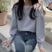 리더스타 1-O-065 여성블라우스 여성셔츠 긴팔블라우스 파스텔톤 링클 루즈핏 셔츠 블라우스