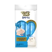 팬시피스트 퓨레키스 고양이간식 닭가슴살과 참치플레이크 40G, 단품, 단품, 단품