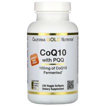 캘리포니아골드뉴트리션 코엔자임 코큐텐 CoQ10 100mg PQQ 10mg 베지 캡슐 240정