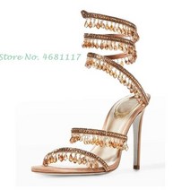 여성 플랫 단화 여름 신발 운동화 슬리퍼 크로스 스트랩 크리스탈 펜던트 샌들 with 힐 newest open toe bling sandals bare heels 100