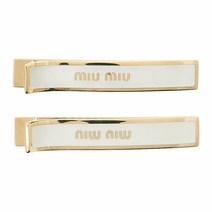 미우미우 명품페드로 에나멜 메탈 헤어 클립 5JF136 2F6T F0009 2F6 TF000901