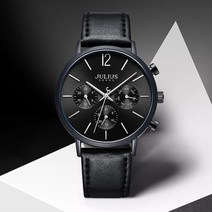 줄리어스옴므 윈스톤 남성 가죽시계 (4color)
