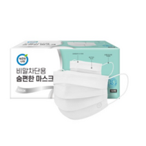 깨끗한나라 비말 차단 숨편한 덴탈 마스크 흰색, 1개입, 100개