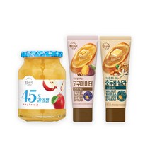복음자리 45도사과잼350g+고구마버터스프레드100g+호두바닐라스프레드130g