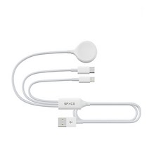 iSPACE 애플워치 3in1 마그네틱 USB 충전기 케이블 SPACE-AC1