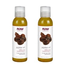 Now Foods Solutions Jojoba Oil 나우푸드 100% 퓨어 호호바 오일 4oz(118ml) 바디오일, 118ml, 2개