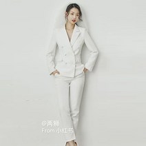 셀프웨딩 커플수트 웨딩활영 커플정장 아이보리