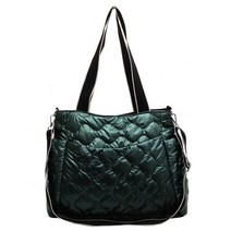 퀼트가방 여성토드백 크로스백 새로운 어깨 패션 스트라이프 캐주얼 솔리드 컬러 나일론 crossbody 겨울 블랙 플랩 지갑 핸드백