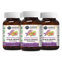 [리뉴얼] 마이카인드 유기농 임산부 맘스 멀티비타민 1713mg x 30정, 3개
