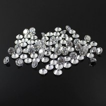 고급 세련 빛나는 루즈 BOEYCJR 2 개/몫 0.1ct 3 미리메터 F 컬러 라운드 브릴리언트 컷 5 모이사나이트 돌 VVS1 3E 우수한 보석 만들기