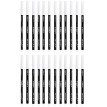 라인플러스 만점합격 컴퓨터용 싸인펜, 흑색, 15개