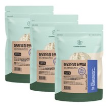 분리 유청단백질 분말 보충제 WPI 프로틴 고함량 단백질 파우더 쉐이크, 3개, 500g(damda)스푼증정