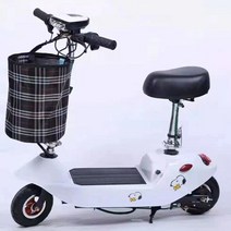 접이식 전동 킥보드 듀얼 자토바이 이륜 베터리카, 24V, 화이트
