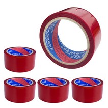 소유 국산 박스 테이프 러버 빨간 택배 포장 사계절용 겨울용, 5개