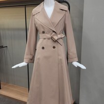 케네스레이디투버튼 루즈핏 트렌치 코트