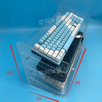 키보드진열대 아크릴 스탠드 거치대 보관함 디스플레이 받침대 전시대 랙 다층, D. 3레이어
