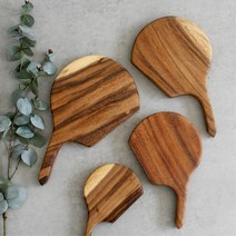 캠핑용 통원목 나무 통도마 플레이팅 손잡이핸들 도마, 대